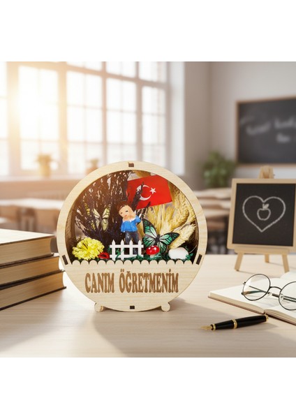 Yuvarlak Saksı Teraryum - Öğretmenler Günü Hediyesi modelleri