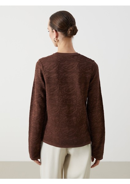 Yeni Sezon Bisiklet Yaka Desenli Kadın Triko Kazak fırsatları