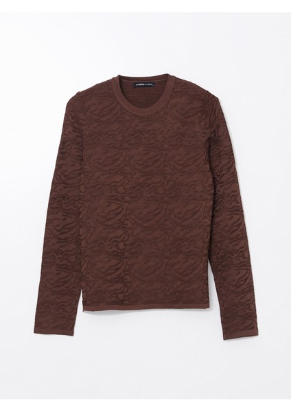 Yeni Sezon Bisiklet Yaka Desenli Kadın Triko Kazak indirimleri