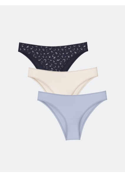 Yeni Sezon Desenli Brazilian Külot 3'lü