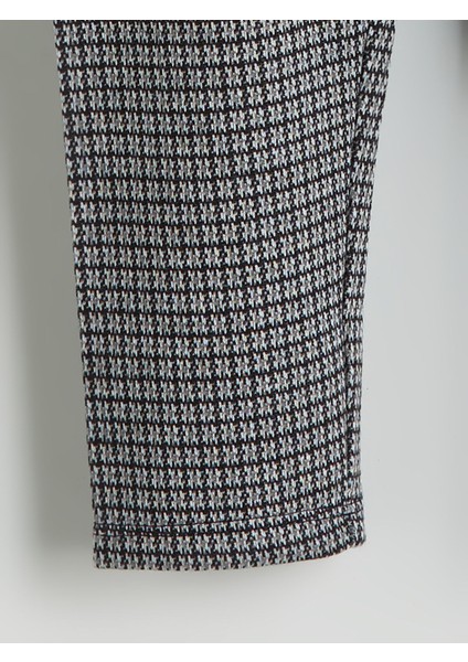 Yeni Sezon Beli Lastikli Kazayağı Desenli Kız Çocuk Tayt fiyatları