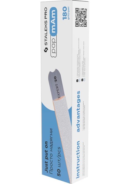 Staleks Düz Tırnak Dosyası Pro Expert 22, 180 Grit (50 Adet) Için Beyaz Tek Kullanımlık Papmam Dosyaları fiyatları