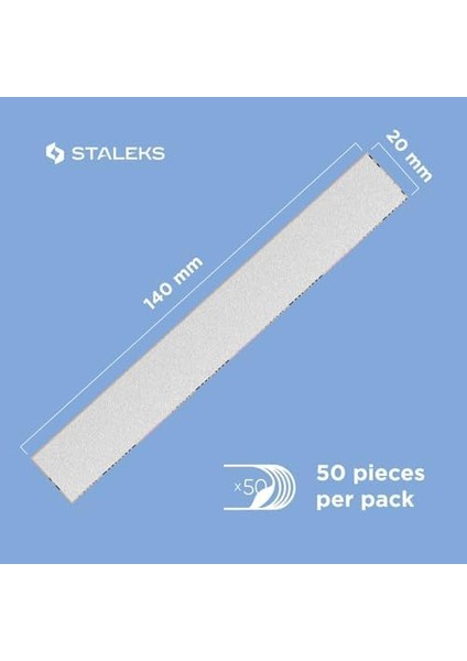 Staleks Düz Tırnak Dosyası Pro Expert 22, 180 Grit (50 Adet) Için Beyaz Tek Kullanımlık Papmam Dosyaları modelleri