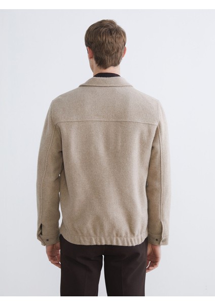 Yeni Sezon Standart Kalıp Gömlek Yaka Erkek Kaşe Mont indirimleri