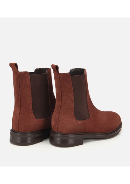 01BOH313030A440 KADIN Süet Deri Taba Lastik Detaylı Düz Bot fırsatları