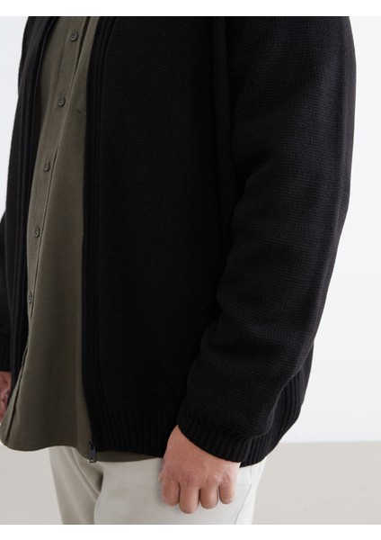 Yeni Sezon Standart Kalıp Dik Yaka Erkek Triko Hırka modelleri