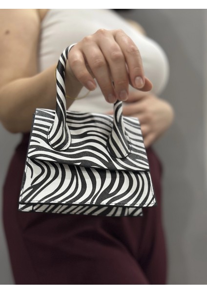 Yzlal Luxe Siyahbeyaz Cilt Çanta (Beden: Standart)