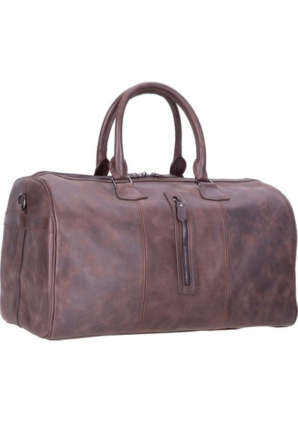 Dolly Gerçek Deri Seyahat Çantası Antik Koyu Kahve indirimleri