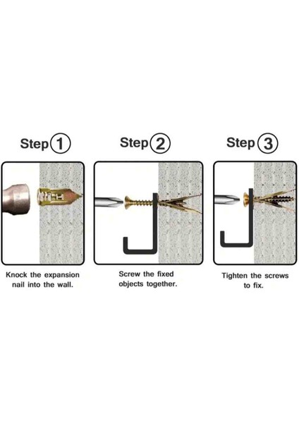 Rayko- 100 Adet 28MM Kısa Çelik Alçıpan Dübeli..jilet Dübel,korniş Dübeli modelleri
