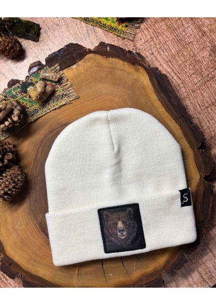 Erkek Kadın Unisex Bere Kışlık Şapka – Kışlık Kalın Triko Bozayı Hayvan Figürlü Şık Kış Bere fiyatları