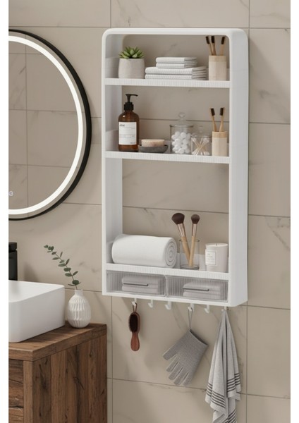 Yapışkanlı Banyo Mutfak Duvar Organizer, Havluluk, Şampuanlık, Kozmetik Organizer, Mutfak Rafı fiyatları