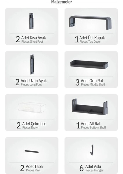 Yapışkanlı Banyo Mutfak Duvar Organizer, Havluluk, Şampuanlık, Kozmetik Organizer, Mutfak Rafı fırsatları