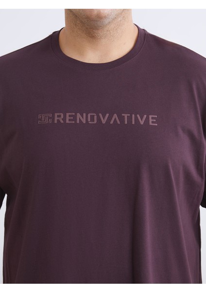 Yeni Sezon Büyük Beden Bisiklet Yaka Baskılı Penye Erkek Tişört modelleri