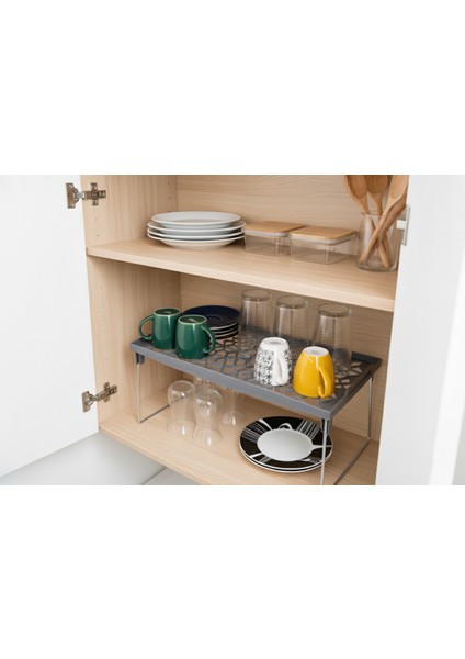 1 Adet Çok Amaçlı Dolap Içi Düzenleyici Raf-Organizer