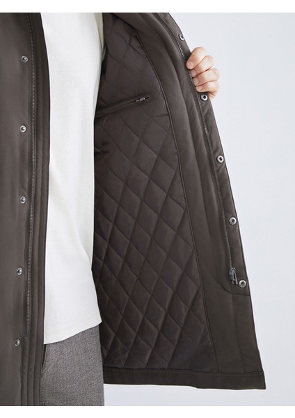 Yeni Sezon Standart Kalıp Gömlek Yaka Erkek Mont fırsatları