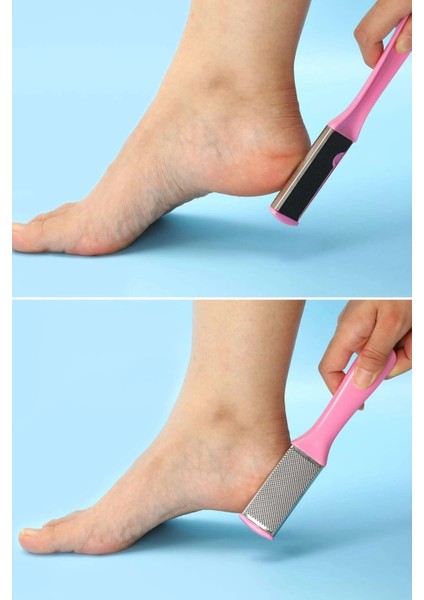 Pembe Profesyonel Çift Taraflı Topuk Rendesi modelleri