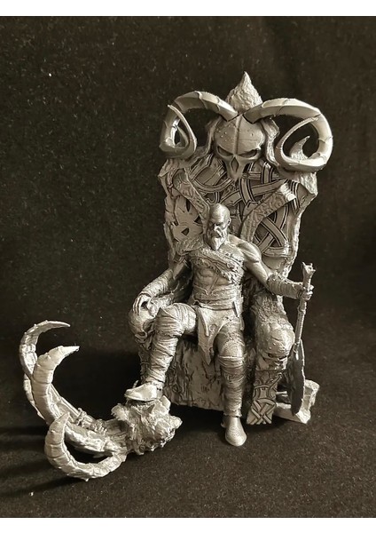 CRAFTSY3D Kratos Sparta Savaşçısı Figür – God Of War Temalı 3D Baskı Model - Boyasız/beyaz fırsatları