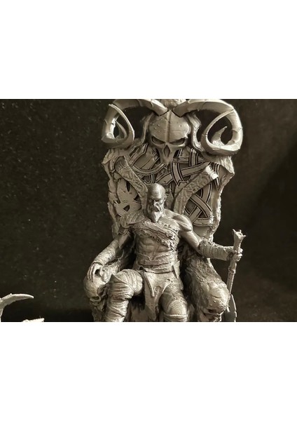 CRAFTSY3D Kratos Sparta Savaşçısı Figür – God Of War Temalı 3D Baskı Model - Boyasız/beyaz indirimleri
