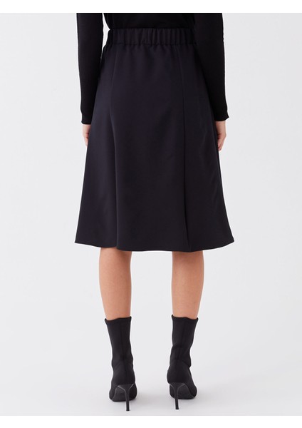 Yeni Sezon Beli Lastikli Düz A Kesim Kadın Etek indirimleri