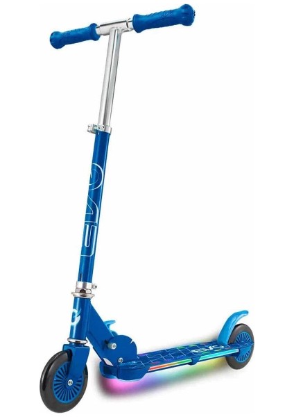 Evo 2 Tekerlekli Flash Işıklı Mavi Scooter