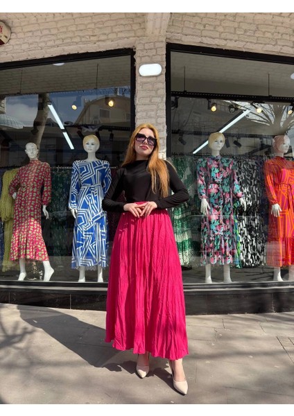 Yzlal Kraş Etek Fuşya (Beden: L) modelleri