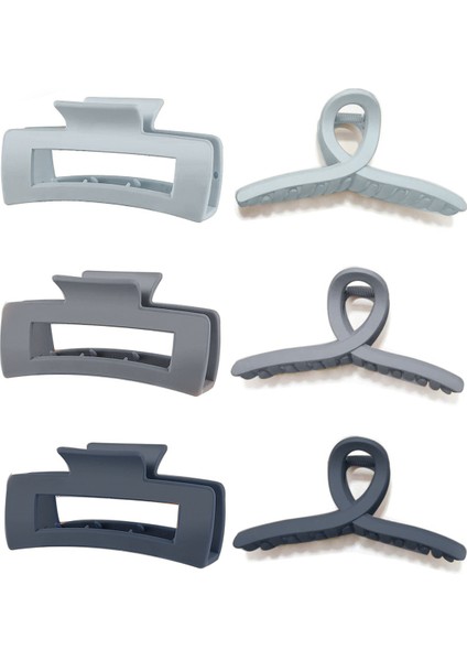 Kadın 6'lı Büyük Xl Mandal Toka Seti