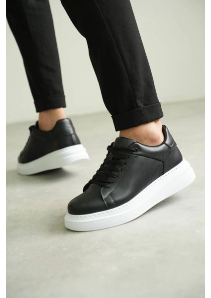 Sptrns Kb-B2 Kuback Siyah Cilt Günlük Erkek Ayakkabı (Numara: 43)