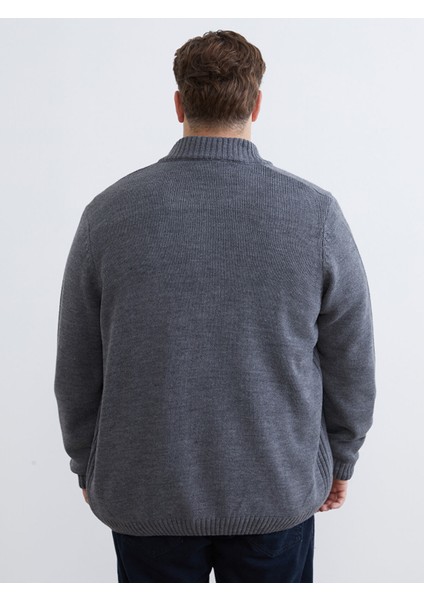 Yeni Sezon Standart Kalıp Dik Yaka Erkek Triko Hırka fırsatları