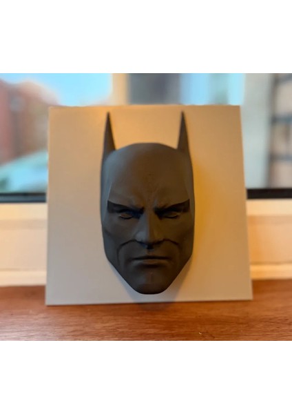 CRAFTSY3D Batman Duvar Sanatı – Dekoratif 3D Baskı Yarasa Logosu Tablo