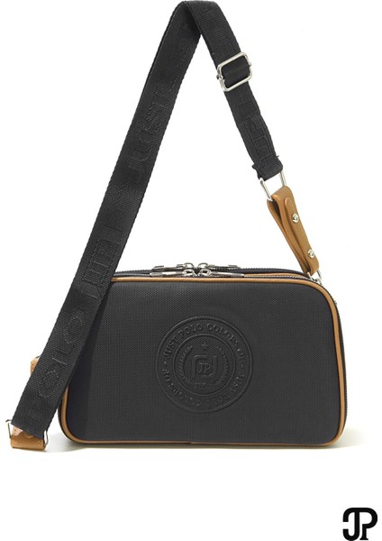 Orijinal Just Polo Collection 5 Bölmeli Lüks Yumuşak Deri Ayarlanabilir Çapraz Askılı Omuz Çantası fırsatları