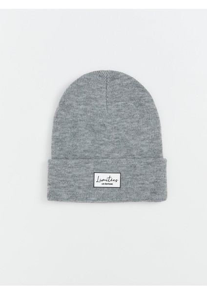 Yeni Sezon Erkek Etiket Baskılı Triko Bere modelleri