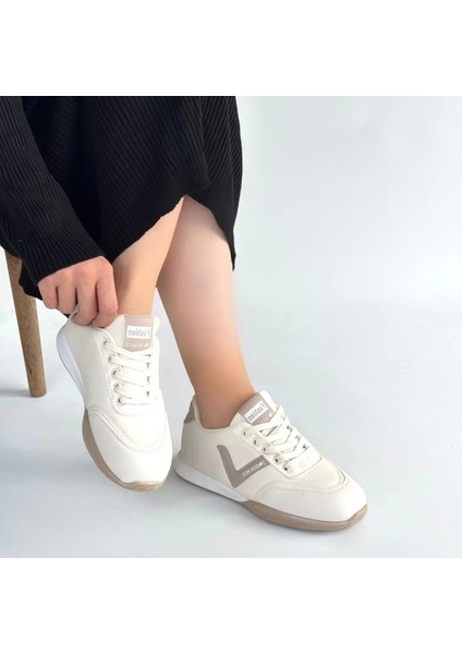 Sptrns Jowen Bej Cilt Vizon Detaylı Bağcıklı Spor Ayakkabı (Numara: 36) fırsatları