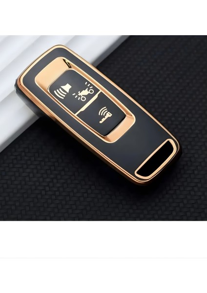 Honda Pcx 2021-2025 Yılı Uyumlu Yeni Model Siyah Altın Anahtar Kumanda Koruma Kılıfı