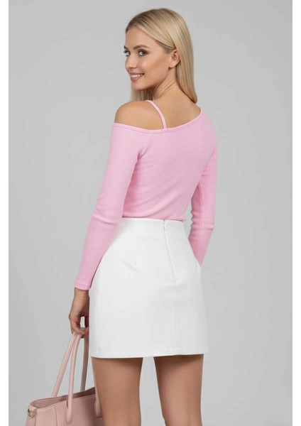 Sptrns Tek Omuz Ipli Bluz Pembe T4328 (Beden: L) modelleri