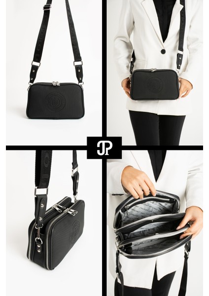 Orijinal Just Polo Collection 5 Bölmeli Lüks Yumuşak Deri Ayarlanabilir Çapraz Askılı Omuz Çantası fiyatları