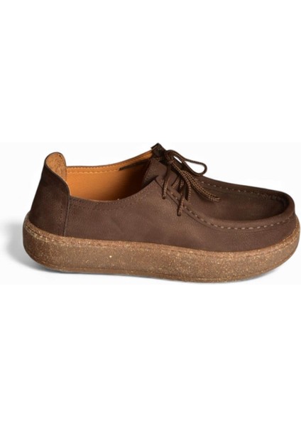 V944092701 Kahverengi Hakiki Deri Nubuk Günlük Ayakkabı fiyatları
