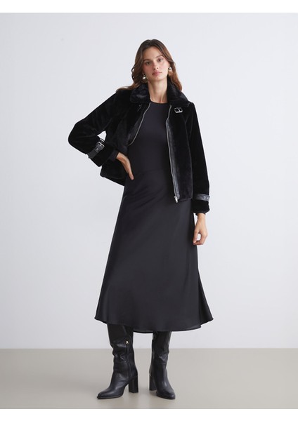 Yeni Sezon Ceket Yaka Kadın Kürk Mont modelleri