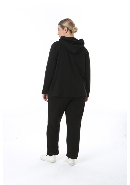 Kadın Büyük Beden Kışlık Viskon Siyah Alt Üst Takım fiyatları