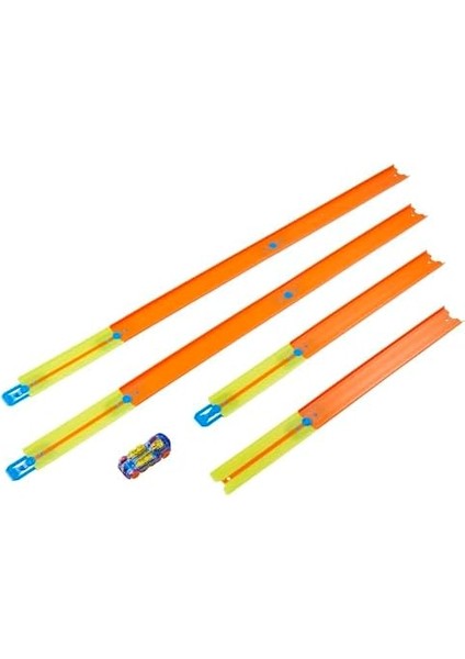 Track Temel Pist Seti, 10 Adet Pist Parçası, 9 Adet Pist Bağlantı Parçası ve Bir Adet 1:64 Ölçekli Hot Araba Içeren Eklenebilir Pist Inşasına Başlangıç Seti, 6 Yaş ve Üzeri fiyatları