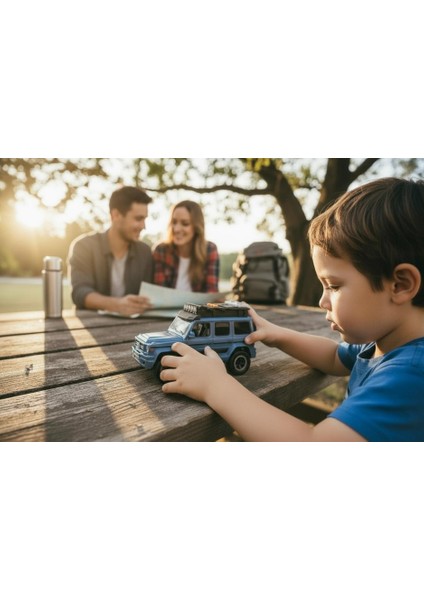 Işıklı Müzikli Lüks Jeep Oyuncak Araba - 1:16 Ölçekli Off-Road Model (3+ Yaş)