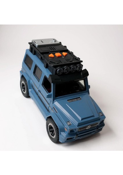 Işıklı Müzikli Lüks Jeep Oyuncak Araba - 1:16 Ölçekli Off-Road Model (3+ Yaş) fırsatları