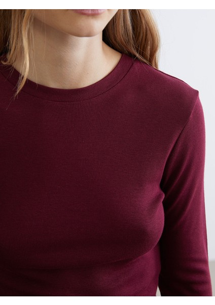 Yeni Sezon Bisiklet Yaka Modal Karışımlı Kadın Body modelleri