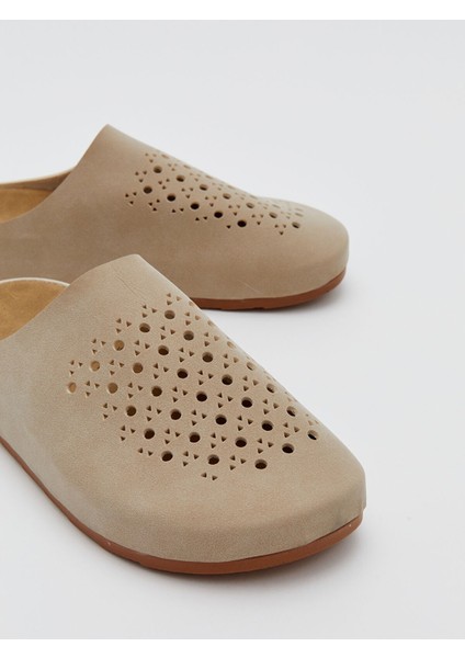 Yeni Sezon Süet Görünümlü Kadın Terlik modelleri