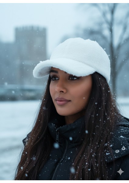 Etoile Tavşan Yumuşak ve Outdoor Termal Unisex Düz Şapka