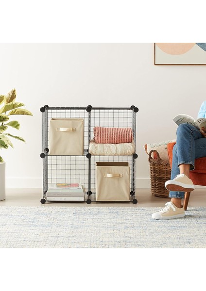 Dekoratif Tel Dolap - 4 Küp