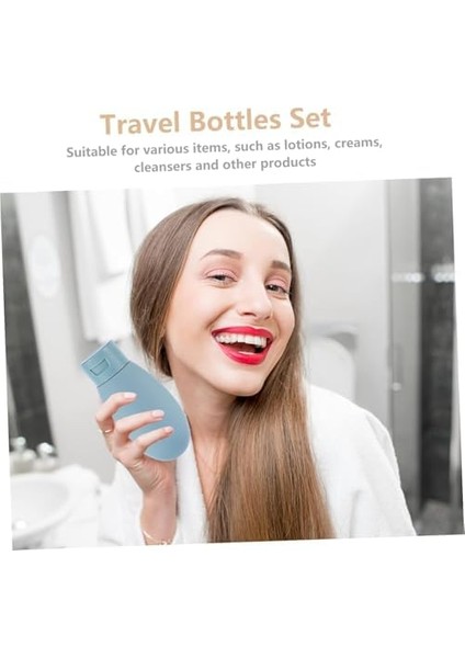 3’lü Seyahat Tipi Doldurulabilir Şişe Seti – 60 ml Boş Krem ve Şampuan Kabı, Sızdırmaz Kapaklı, Taşıma Çantalı, Kozmetik, Losyon ve Jel Için Uygun modelleri