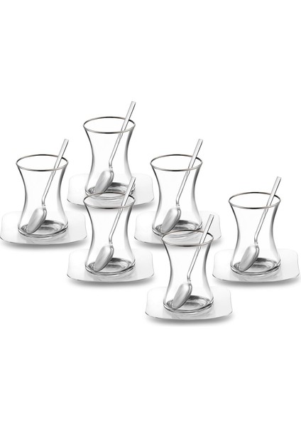 18 Parça Çelik Çay Seti