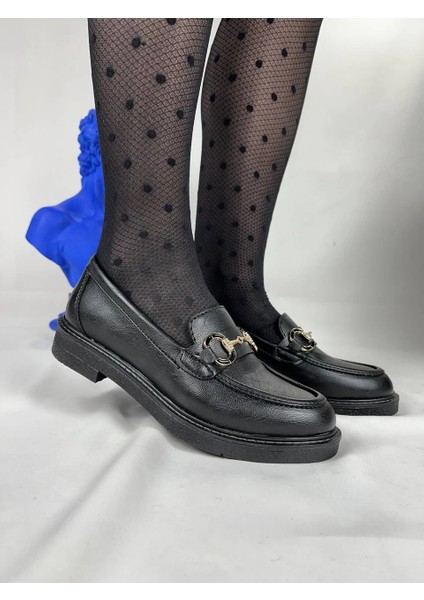 Yzlal KB-806 Kuback Kömür Cilt Günlük Kadın Babet (Numara: 37)