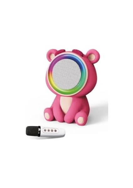 20W 2400 Mah Karaoke Mikrofonlu Ayıcık Bluetooth Haparlör BTS-253 fiyatları