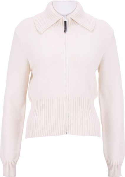 D5WL-HRK3550 Bej Standart Düz Kadın Hırka